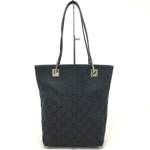 Gucci Shoulder Bag 002 1099 GG Canvas Black